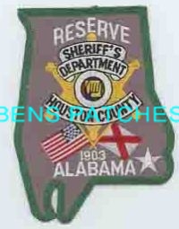 ALABAMA,A,HOUSTON COUNTY SHERIFF RESERVE 1 STATE SHAPED
